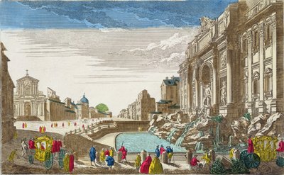 Der Trevi-Brunnen, Rom von French School